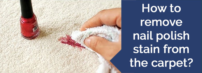 How to Remove Nail Polish Stain from the Carpet?
